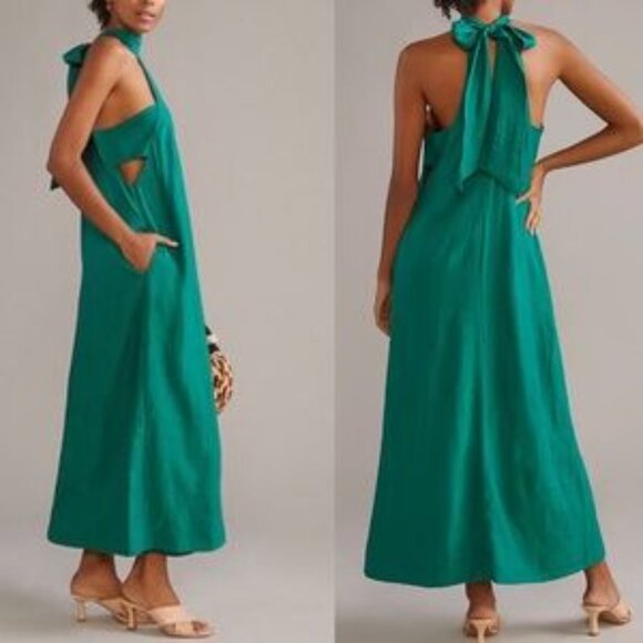 Anthropologie Green Maxi Dress - Picture 7 of 7